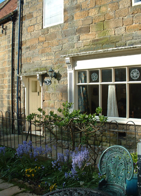 front of cottage
