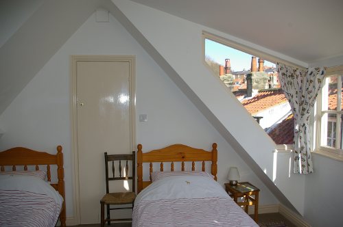 The second floor en-suite twin bedroom